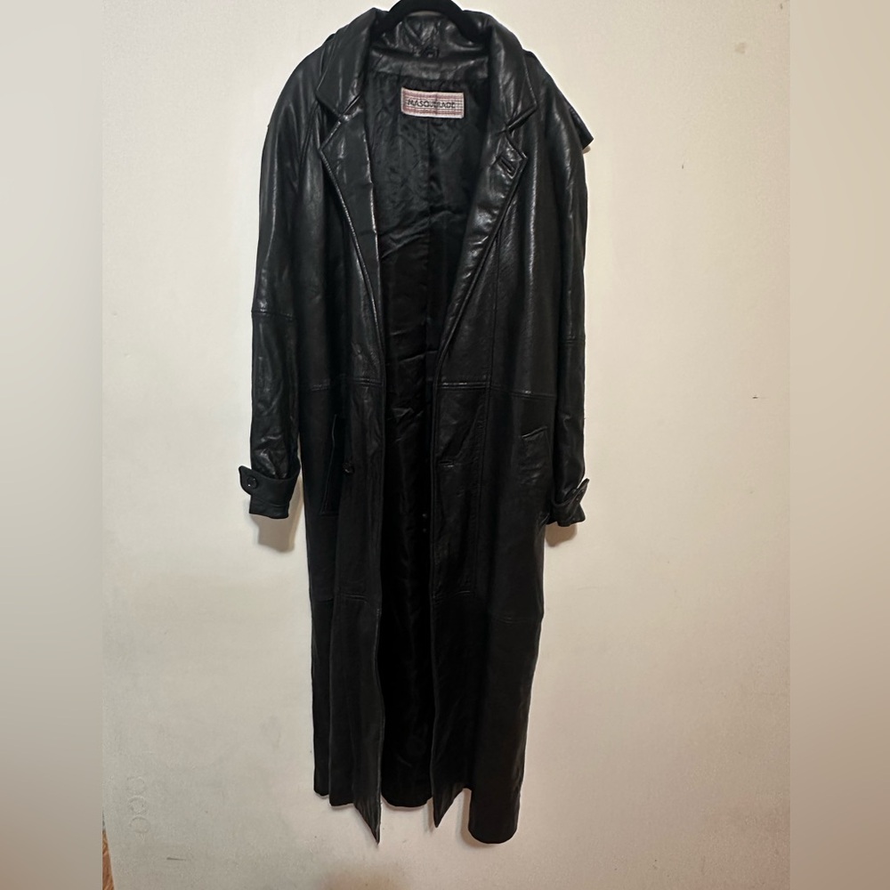 Masquerade Full Length Leather Soft Cosplay Trench coat Jacket